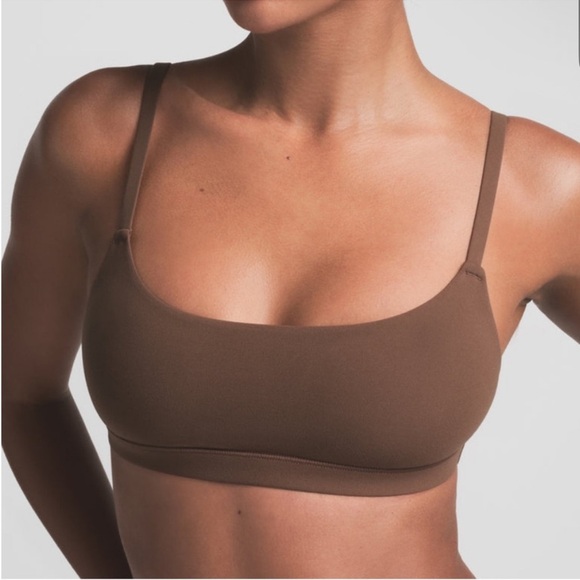 SKIMS | Women’s Fits Everybody Scoop Bralette – Oxide Brown – Size Small – NWT - Picture 1 of 4